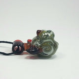 "Kai"- Glass Cat Pendant by Dusty Diamond Glass