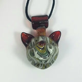 "Kai"- Glass Cat Pendant by Dusty Diamond Glass