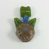 "K-SO"- Glass Cat Pendant by Dusty Diamond Glass
