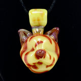 COLOR SHIFTING Glass Cat Pendant by Dusty Diamond Glass#2