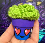 Mini “Best Budz” Heart Eyez -Crochet Succulent by YoungSayDay