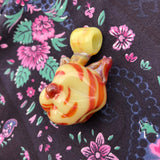 COLOR SHIFTING Glass Cat Pendant by Dusty Diamond Glass#2