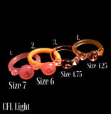 Sucker CFL Princess Rings - Glass Rings by Marni (NEW Style!)
