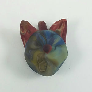 "Rummel"- Glass Cat Pendant by Dusty Diamond Glass