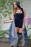 Hooded Bustle | Dark Blue | by Katdog Couture