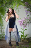 Hooded Bustle | Dark Blue | by Katdog Couture
