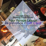 Private Glass Blowing Experience for 4