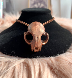 "Cat Skull" Necklace | by Copper Curiosities