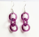 Royal Jelly Purple Chain Ring Earrings | Marni Glass Ring