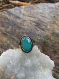 “Turquoise Stacker Ring"- A size 4 3/4 - 5 Ring by: River And Sea Handmade