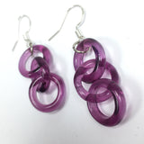 Royal Jelly Purple Chain Ring Earrings | Marni Glass Ring