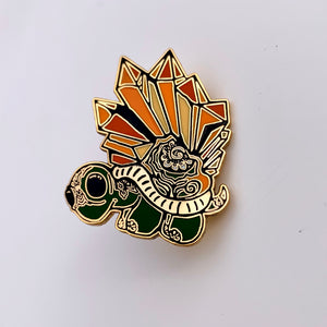 "Crystal Turtle" Enamel Pin | by Brittany Monster