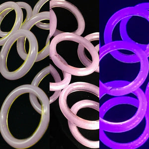 Wisterium- halo Custom Color, CFL & UV glass rings by Marni