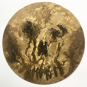 Brown Skull Study no. 2 | Painted Record by Pallas Ravae Forcella