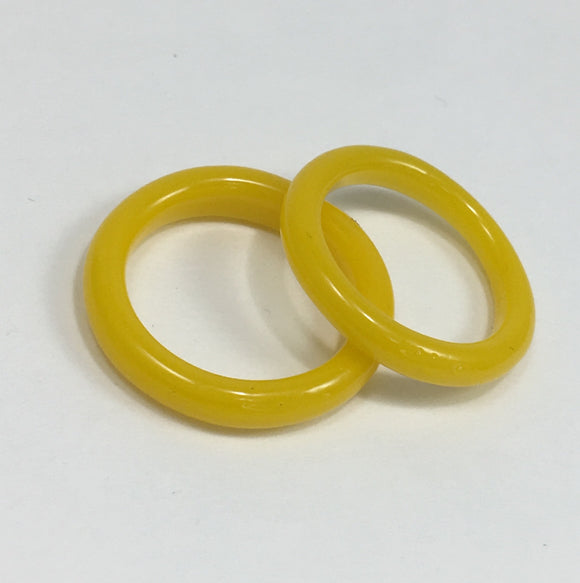 Yellow Glass Rings by Marni 420
