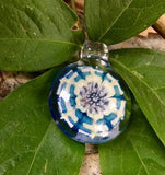 Ryan Coon Blue and White Star Flower Pendant